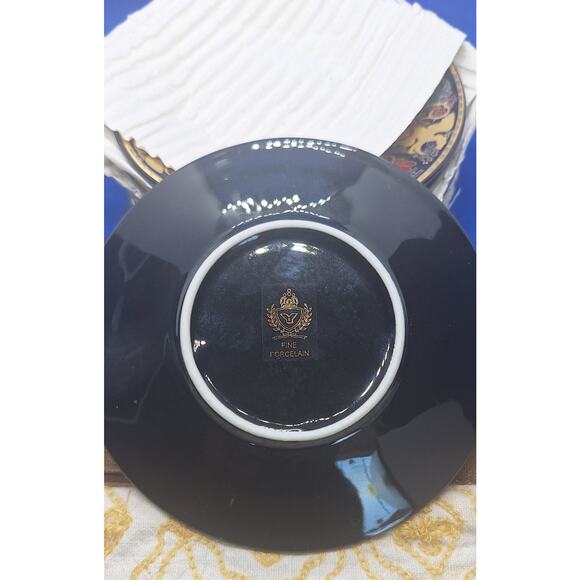 YS Yau Shing fine porcelain painted gold gilt greek tea cups set- 12pc- mint! - Picture 10 of 10